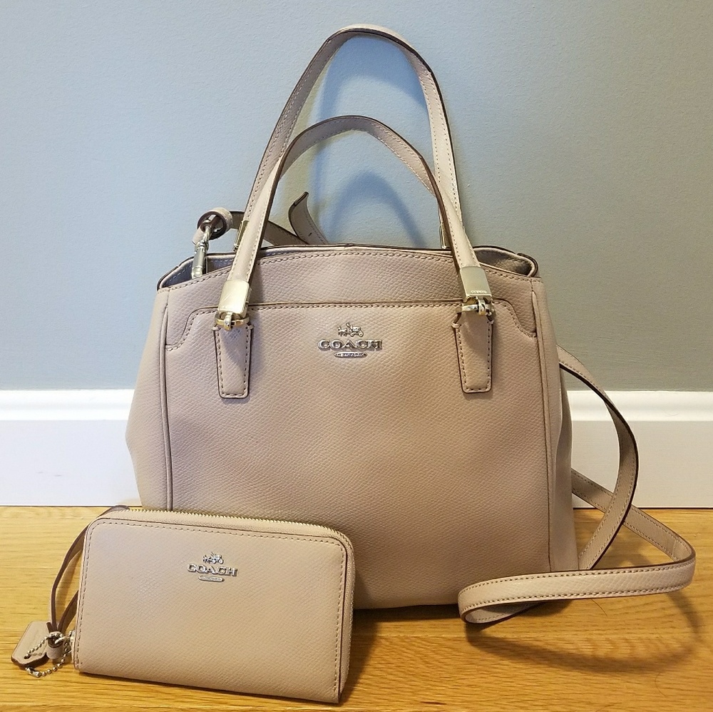 Coach Leather Minetta Purse and Wallet Set